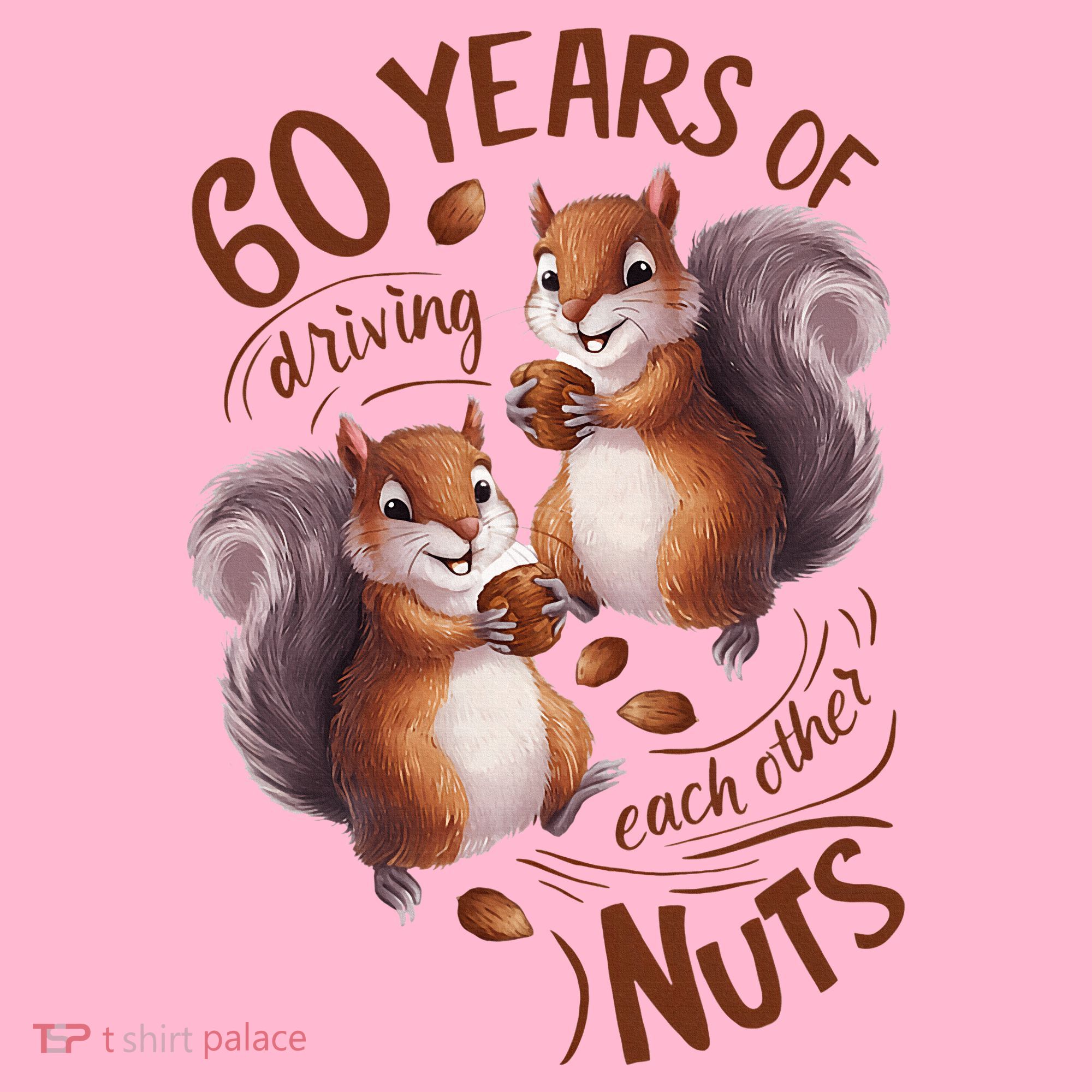 60th Wedding Anniversary Driving Each Other Nuts 60 Years Coaster