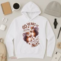 60th Wedding Anniversary Driving Each Other Nuts 60 Years Hoodie thumb 3