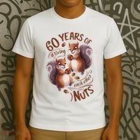 60th Wedding Anniversary Driving Each Other Nuts 60 Years T-Shirt thumb 3