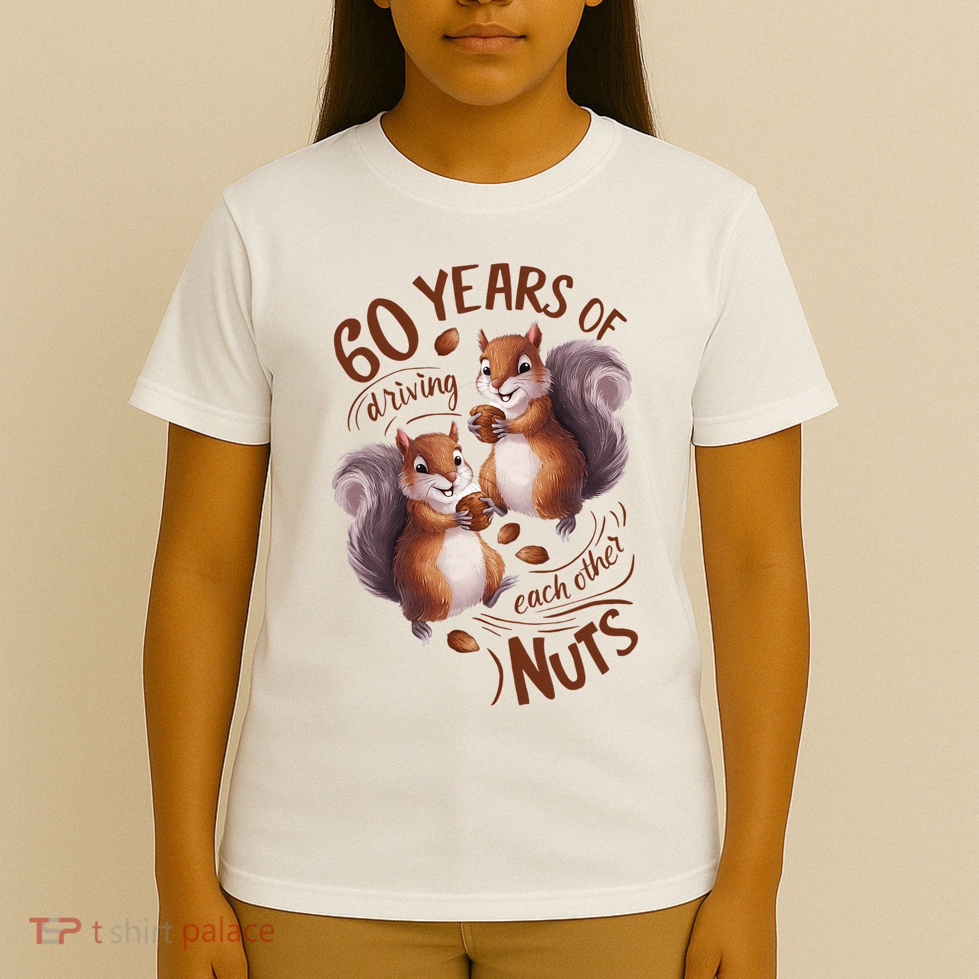 60th Wedding Anniversary Driving Each Other Nuts 60 Years T-Shirt