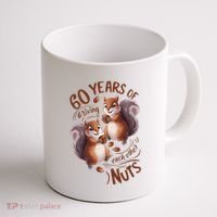 60th Wedding Anniversary Driving Each Other Nuts 60 Years Coffee Mug thumb 1