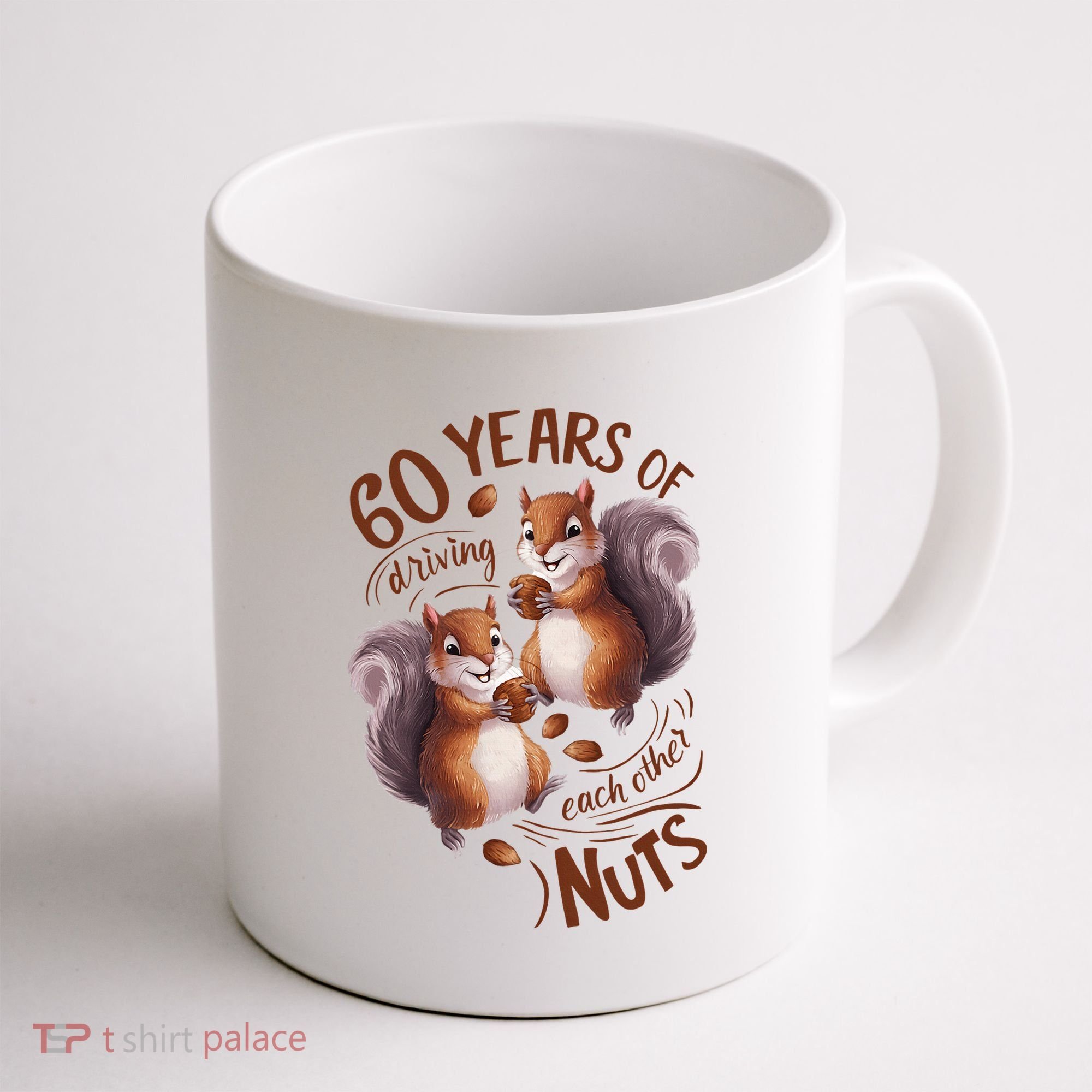 60th Wedding Anniversary Driving Each Other Nuts 60 Years Coffee Mug