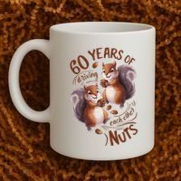 60th Wedding Anniversary Driving Each Other Nuts 60 Years Coffee Mug thumb 2