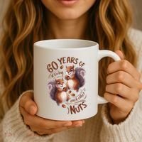 60th Wedding Anniversary Driving Each Other Nuts 60 Years Coffee Mug thumb 3