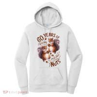60th Wedding Anniversary Driving Each Other Nuts 60 Years Women's Hoodie thumb 0