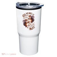 60th Wedding Anniversary Driving Each Other Nuts 60 Years Tumbler thumb 0