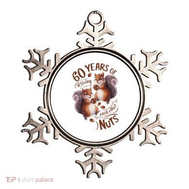 60th Wedding Anniversary Driving Each Other Nuts 60 Years Ornament