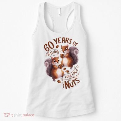 60th Wedding Anniversary Driving Each Other Nuts 60 Years Women's Tank Top
