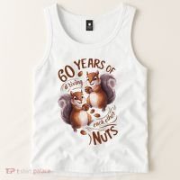 60th Wedding Anniversary Driving Each Other Nuts 60 Years Tank Top thumb 2