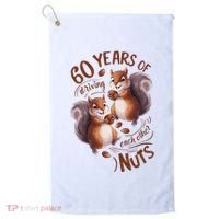 60th Wedding Anniversary Driving Each Other Nuts 60 Years Golf Towel thumb 0