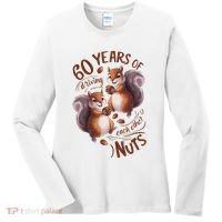 60th Wedding Anniversary Driving Each Other Nuts 60 Years Women's Long Sleeve Shirt thumb 0