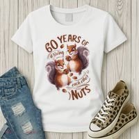 60th Wedding Anniversary Driving Each Other Nuts 60 Years Women's T-Shirt thumb 3