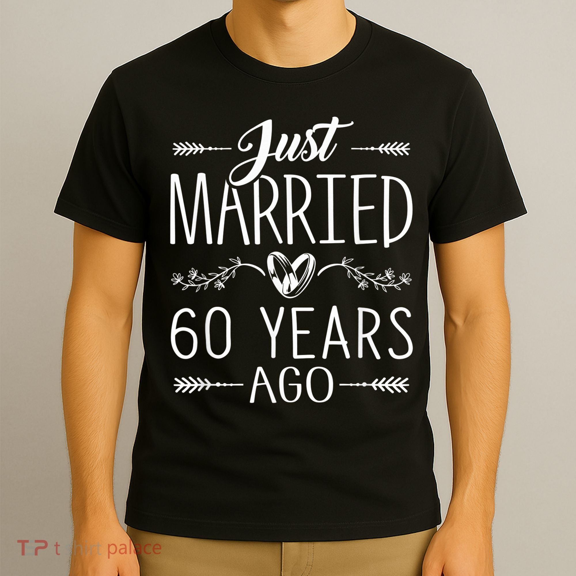 60th Wedding Anniversary - 60 Years Marriage Matching T-Shirt