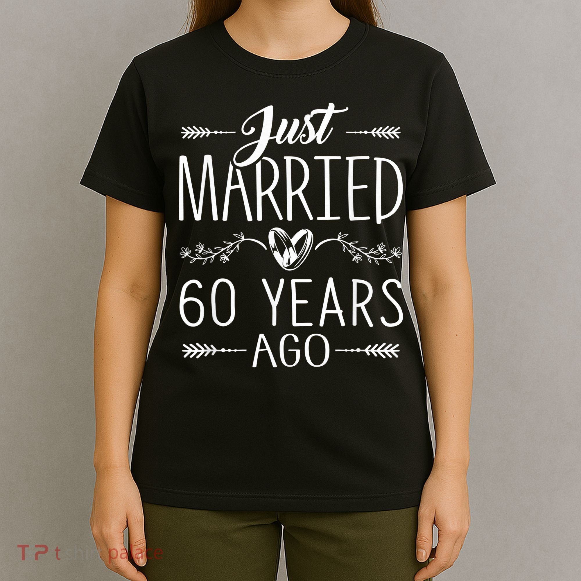 60th Wedding Anniversary - 60 Years Marriage Matching T-Shirt