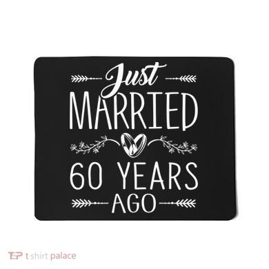 60th Wedding Anniversary - 60 Years Marriage Matching Mousepad