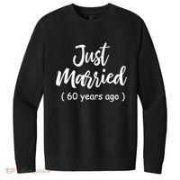60th Wedding Anniversary Just Married 60 Years Ago V.I.T. Fleece Crew Sweatshirt thumb 0