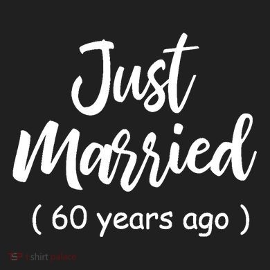 60th Wedding Anniversary Just Married 60 Years Ago Urban Oversized Heavyweight T-Shirt