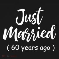 60th Wedding Anniversary Just Married 60 Years Ago Ornament thumb 1