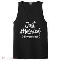 60th Wedding Anniversary Just Married 60 Years Ago PosiCharge Competitor Tank thumb 0