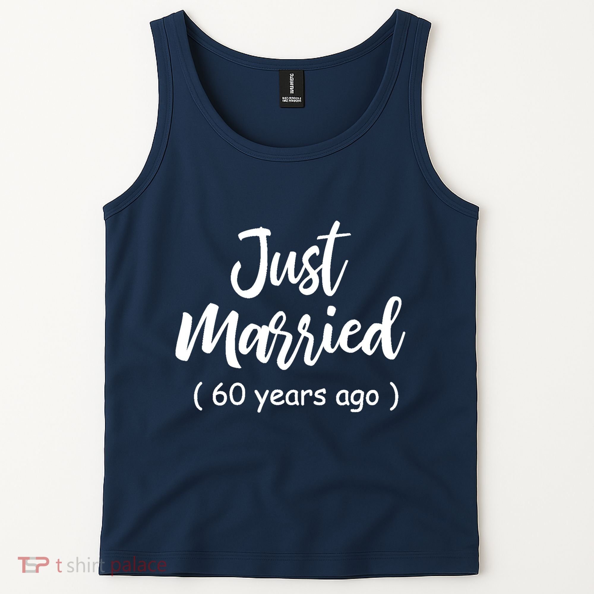 60th Wedding Anniversary Just Married 60 Years Ago Tank Top