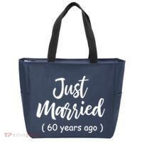 60th Wedding Anniversary Just Married 60 Years Ago Tote Bag thumb 0