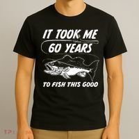 60 Year Old Birthday Fisherman Gifts 60th Fishing T-Shirt thumb 3
