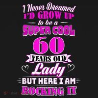 60 Year Old Lady Funny 60th Birthday Rockin' Since Long Sleeve Shirt thumb 2
