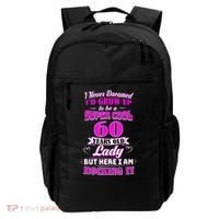60 Year Old Lady Funny 60th Birthday Rockin' Since Backpack thumb 0
