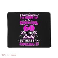 60 Year Old Lady Funny 60th Birthday Rockin' Since Mousepad thumb 0