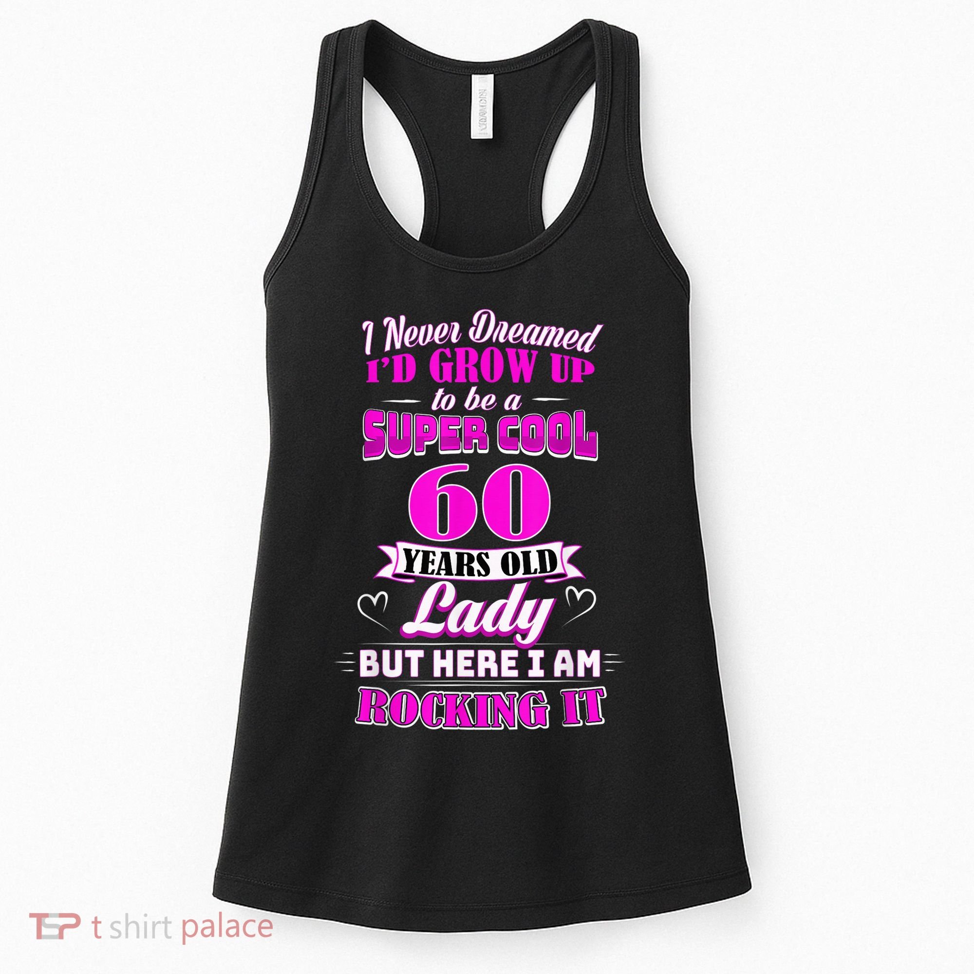 60 Year Old Lady Funny 60th Birthday Rockin' Since Women's Tank Top