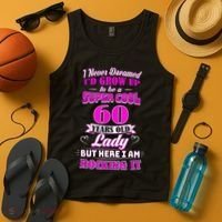 60 Year Old Lady Funny 60th Birthday Rockin' Since Tank Top thumb 4