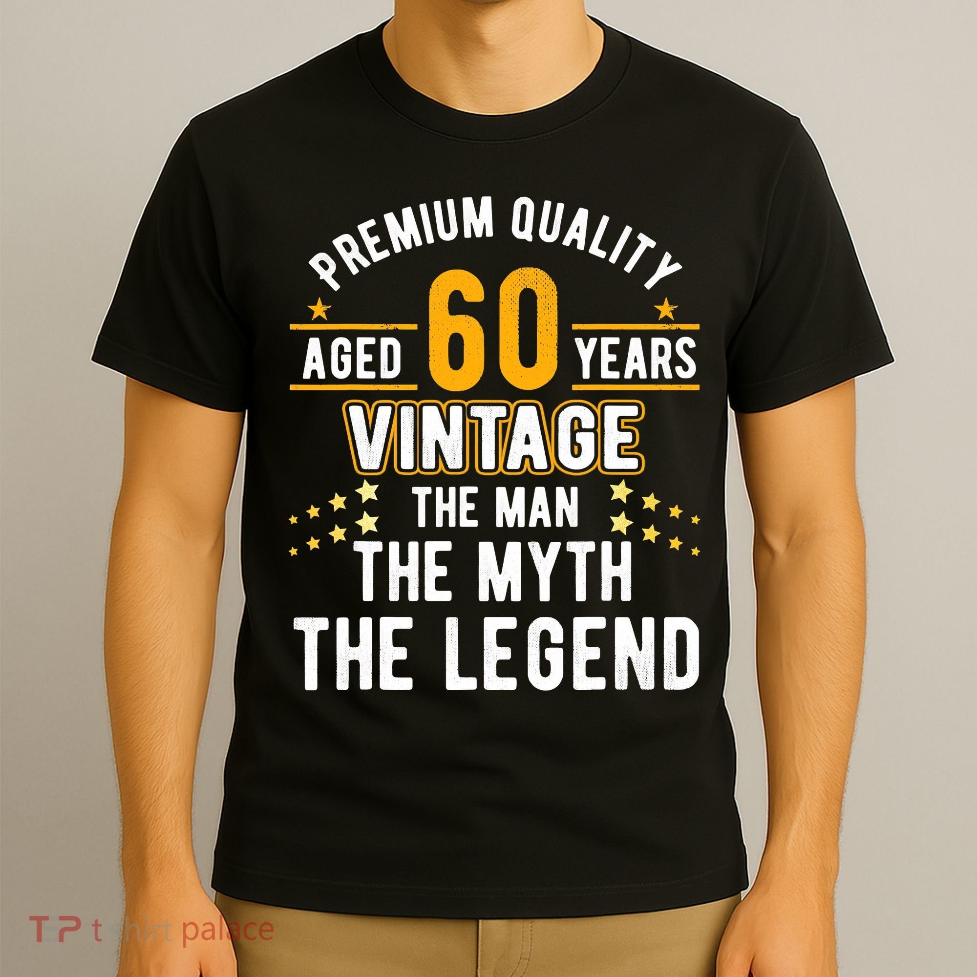 60 Years Old The Man Myth Legend Vintage 60th Birthday T-Shirt