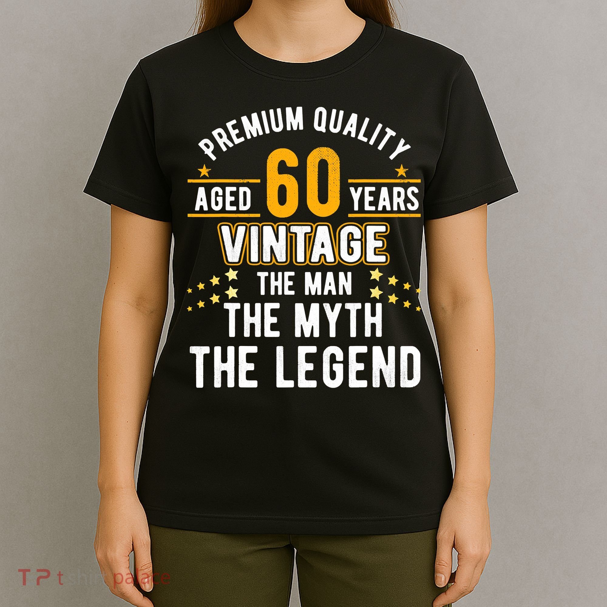 60 Years Old The Man Myth Legend Vintage 60th Birthday T-Shirt
