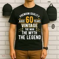 60 Years Old The Man Myth Legend Vintage 60th Birthday T-Shirt thumb 6
