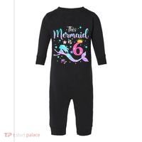 6 Year Old This Mermaid Is 6th Birthday Daughter Infant Fleece One Piece thumb 0