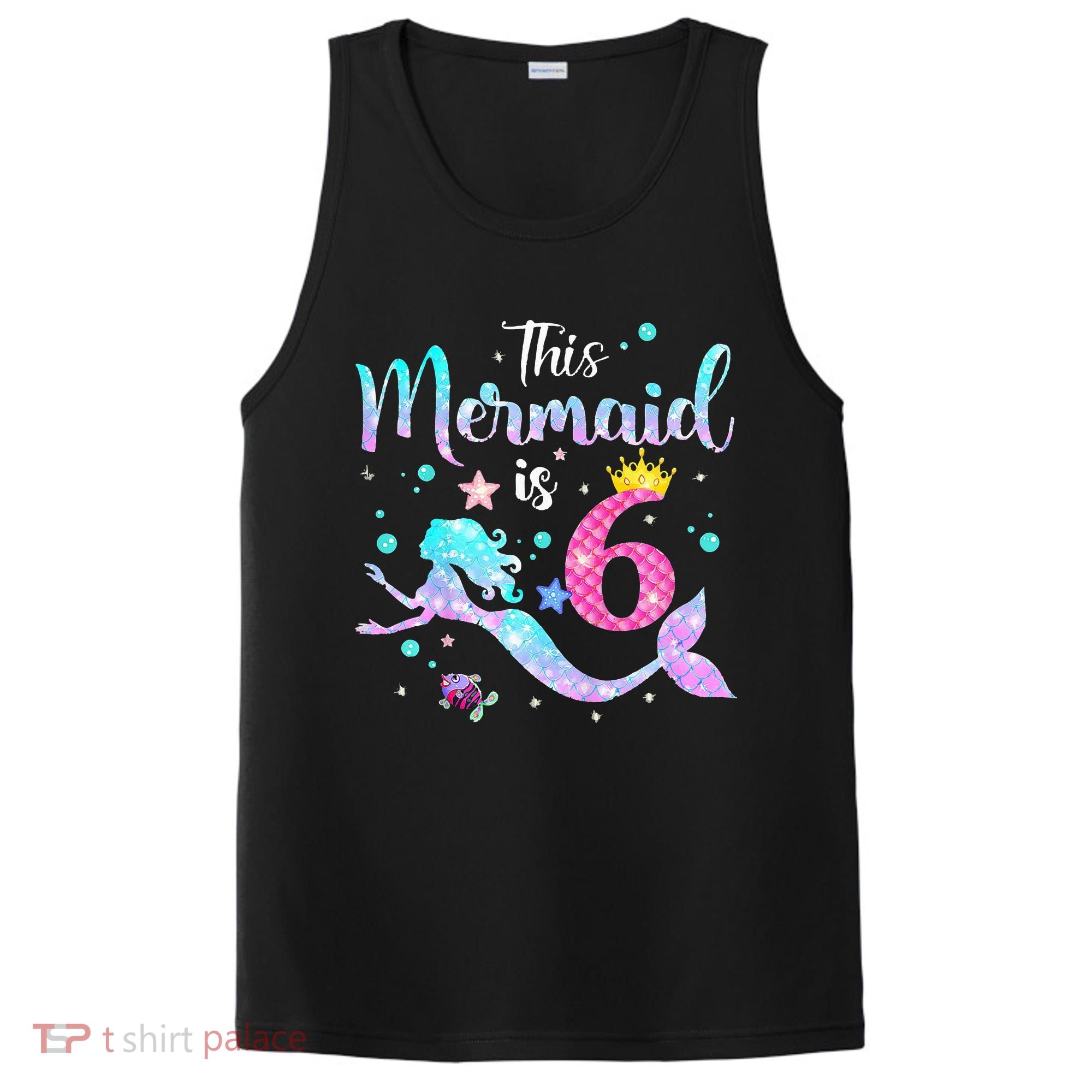 6 Year Old This Mermaid Is 6th Birthday Daughter PosiCharge Competitor Tank