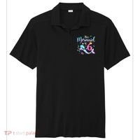 6 Year Old This Mermaid Is 6th Birthday Daughter Sport-Tek Posi-UV Pro Polo thumb 0