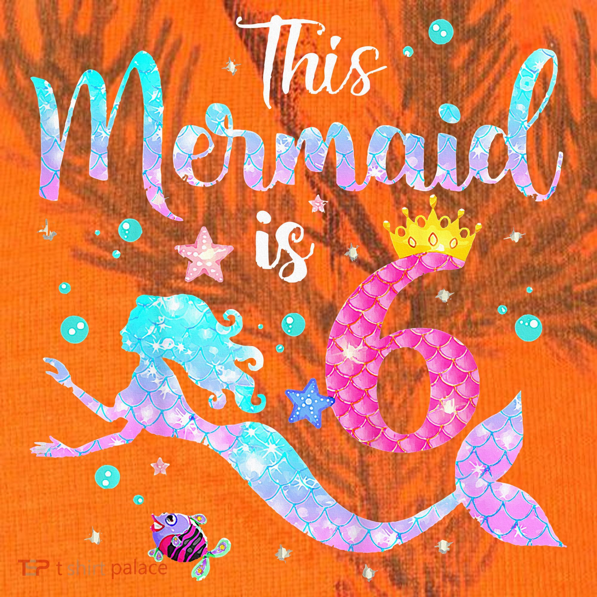 6 Year Old This Mermaid Is 6th Birthday Daughter Kati Licensed 12" Camo Cuffed Beanie