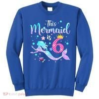 6 Year Old This Mermaid Is 6th Birthday Daughter Sweatshirt thumb 0