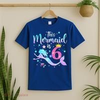6 Year Old This Mermaid Is 6th Birthday Daughter T-Shirt thumb 2