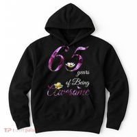 65 Year Old Shirt Awesome Floral 1958 65th Birthday Gift Hoodie thumb 0