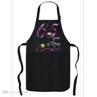 65 Year Old Shirt Awesome Floral 1958 65th Birthday Gift Apron thumb 0