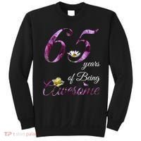 65 Year Old Shirt Awesome Floral 1958 65th Birthday Gift Sweatshirt thumb 0