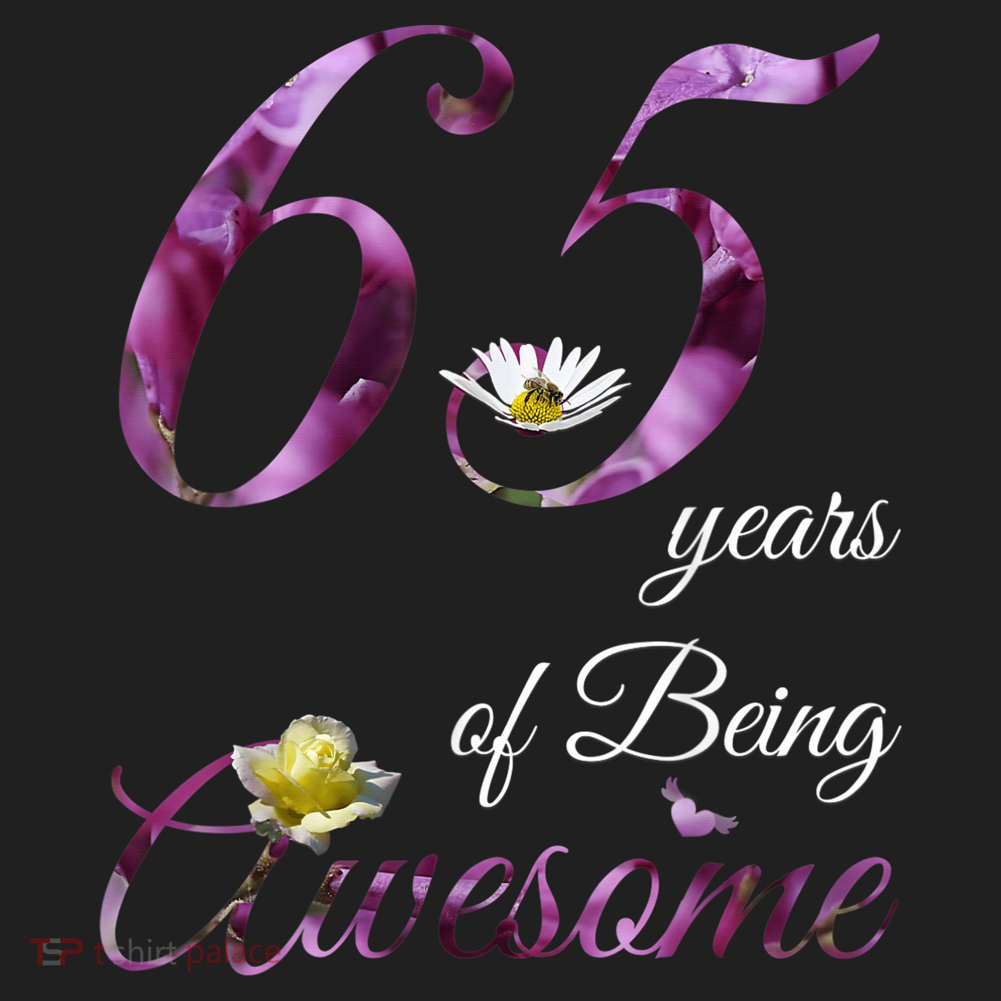 65 Year Old Shirt Awesome Floral 1958 65th Birthday Gift Beanie