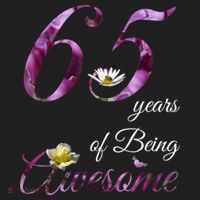 65 Year Old Shirt Awesome Floral 1958 65th Birthday Gift Golf Towel thumb 3