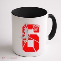 6 Year Old 6th Basketball Birthday Partytheme Coffee Mug thumb 1