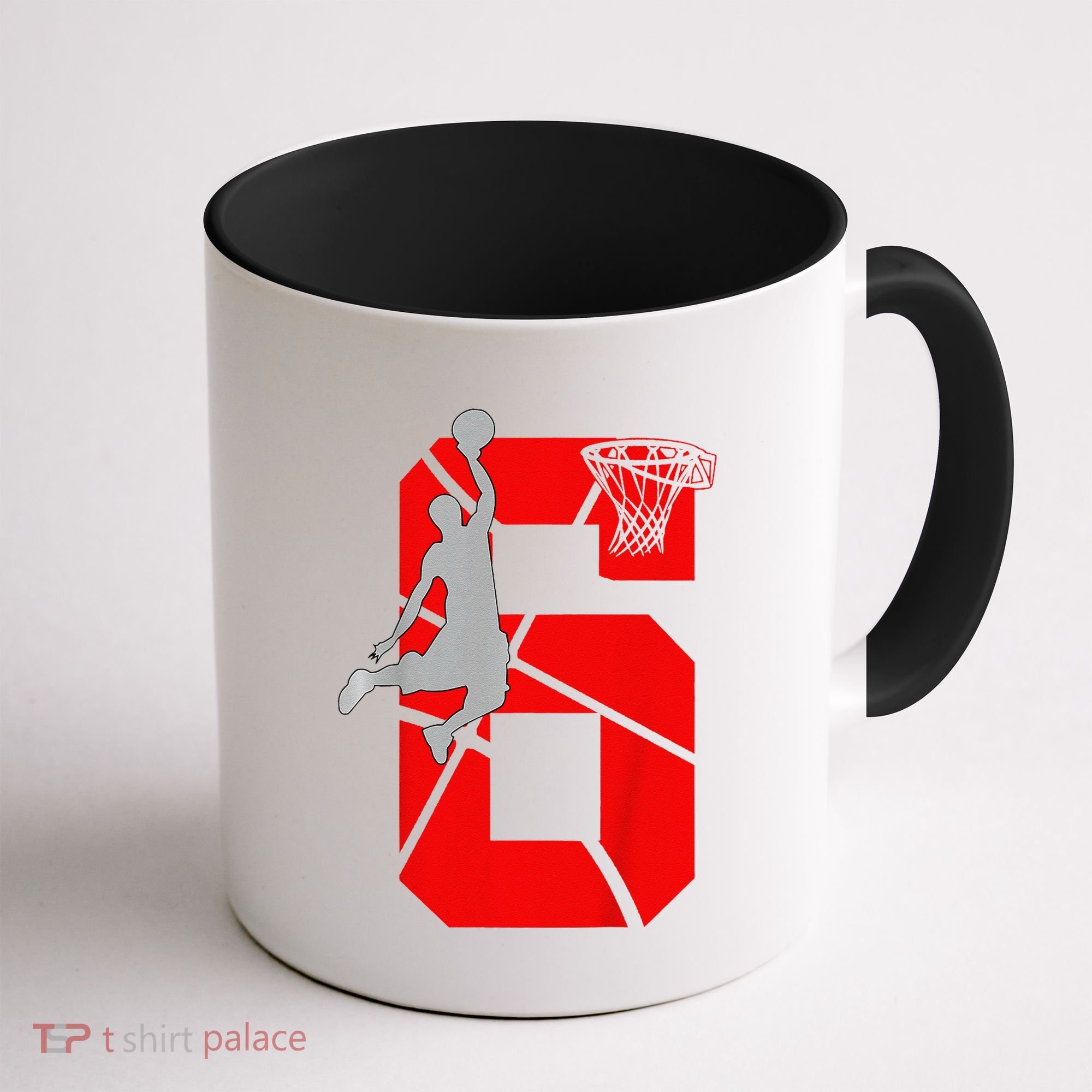 6 Year Old 6th Basketball Birthday Partytheme Coffee Mug