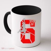 6 Year Old 6th Basketball Birthday Partytheme Coffee Mug thumb 0