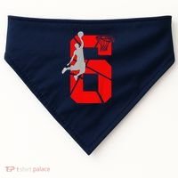 6 Year Old 6th Basketball Birthday Partytheme USA-Made Doggie Bandana thumb 0