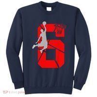 6 Year Old 6th Basketball Birthday Partytheme Sweatshirt thumb 0